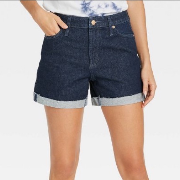 Threshold Pants - Universal Thread High Rise Midi Jean Shorts